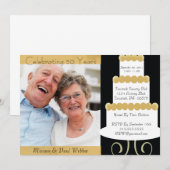 Unieke uitnodiging voor 50-jarig jubileumfeest met (Voorkant / Achterkant)