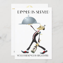 Unieke uitnodiging voor diner / bijeenkomst