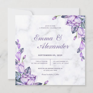 Unieke uitnodiging voor een Floral Wedding