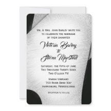 Unieke uitnodiging voor een zwart-wit huwelijk