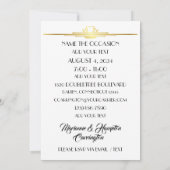 Unieke uitnodiging voor het eten/verzamelen van ge (Achterkant)