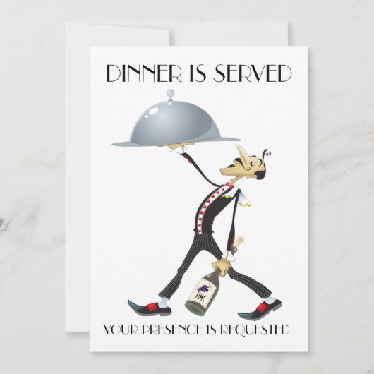 Unieke uitnodiging voor het eten/verzamelen van ge (Voorkant)