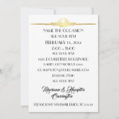 Unieke uitnodiging voor het eten/verzamelen van ge (Achterkant)