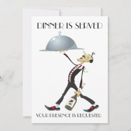 Unieke uitnodiging voor het eten/verzamelen van ge