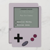 Unieke uitnodiging voor het uitzenden van een  Ret (Voorkant / Achterkant)