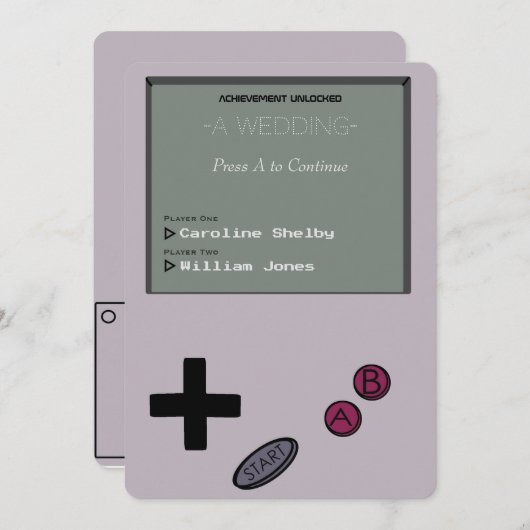 Unieke uitnodiging voor het uitzenden van een Ret (Voorkant / Achterkant)