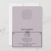 Unieke uitnodiging voor het uitzenden van een  Ret (Achterkant)