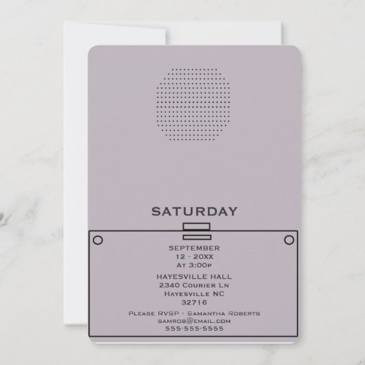 Unieke uitnodiging voor het uitzenden van een Ret (Achterkant)