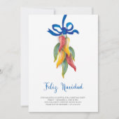 Unieke uitnodiging voor Kerstmis met Chili Pepper (Voorkant)