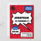 Unieke uitnodiging voor verjaardagsfeestje (Voorkant)