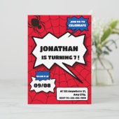 Unieke uitnodiging voor verjaardagsfeestje (Staand voorkant)