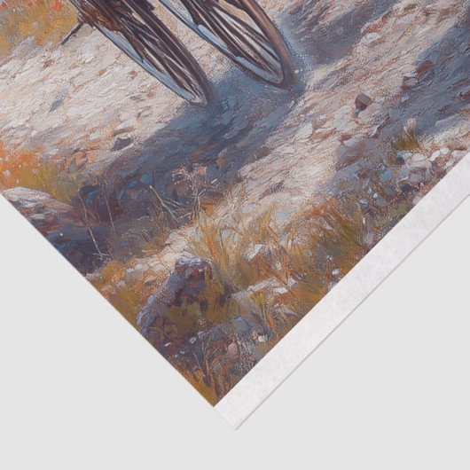 Unieke uitvaartwagen decoupage tissuepapier (Detail)