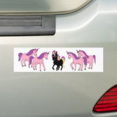 Unieke Unicorn Bumpersticker (Op auto)