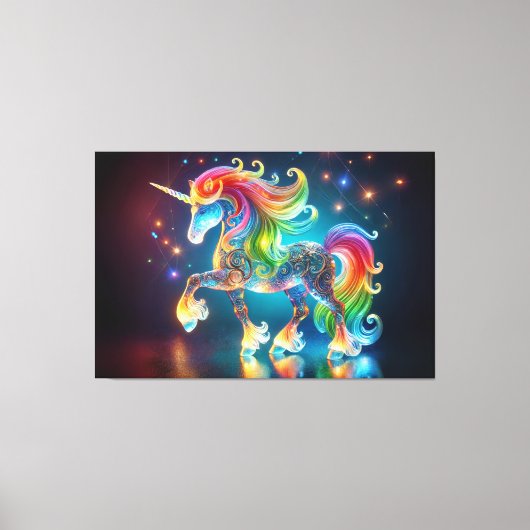 Unieke Unicorn Canvas Afdruk (Voorkant)