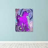 Unieke Unicorn Canvas Afdruk (Insitu (Houten vloer))