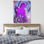 Unieke Unicorn Canvas Afdruk (Insitu (Slaapkamer))