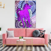 Unieke Unicorn Canvas Afdruk (Insitu (Woonkamer))
