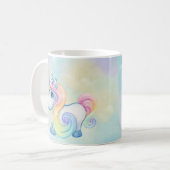 Unieke Unicorn Pastel Cloud Koffiemok (Voorkant links)