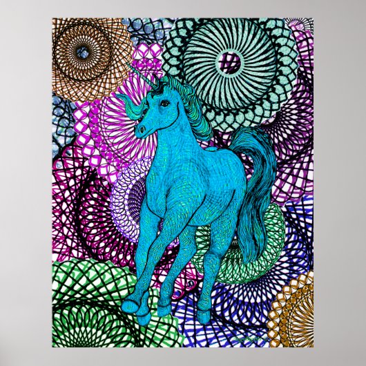 Unieke Unicorn Poster (Voorkant)