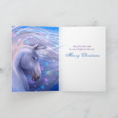 Unieke Unicorn Rudolph Merry Kerstry Feestdagen Kaart (Binnen)