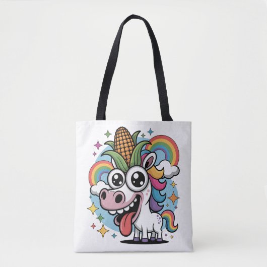 Unieke Unicorn Tote Bag (Voorkant)