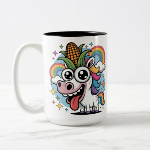 Unieke Unicorn Tweekleurige Koffiemok