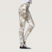 Unieke unieke Ephemera Flower Leggings (Rechts)