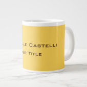 Unieke, unieke klassieke, eenvoudige plaat grote koffiekop (Voorkant rechts)