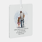 Unieke vader dochter metalen ornament (Voorkant Rechts)