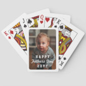 Unieke Vaderdag - Aangepaste foto Pokerkaarten (Achterkant)