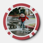 Unieke Vaderdag Cadeaus Aangepaste Foto Poker Chips (Achterkant)