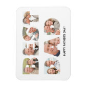 Unieke Vaderdag Foto Collage Beste vader Magneet (Verticaal)