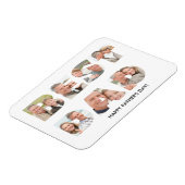 Unieke Vaderdag Foto Collage Beste vader Magneet (Linkerzijde)