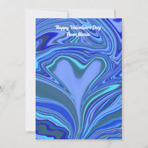 Unieke Valentijn Abstract Kleurrijke En Levendige Feestdagenkaart