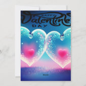 Unieke Valentijn Abstracte kleurrijke en levendige Feestdagenkaart (Achterkant)