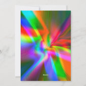 Unieke Valentijn Abstracte kleurrijke en levendige Feestdagenkaart (Achterkant)