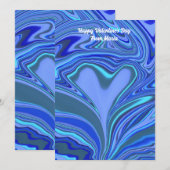 Unieke Valentijn Abstracte kleurrijke en levendige Feestdagenkaart (Voorkant / Achterkant)