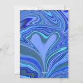 Unieke Valentijn Abstracte kleurrijke en levendige Feestdagenkaart (Achterkant)