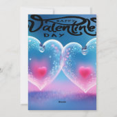 Unieke Valentijn Abstracte kleurrijke en levendige Feestdagenkaart (Achterkant)