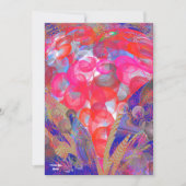 Unieke Valentijn Abstracte kleurrijke en levendige Feestdagenkaart (Voorkant)