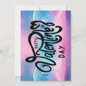 Unieke Valentijnsdag Abstract Kleurrijke En Levend Feestdagenkaart (Achterkant)