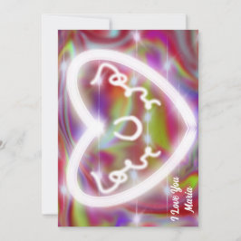 Unieke Valentijnsdag Abstract Kleurrijke En Levend Feestdagenkaart