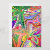 Unieke Valentijnsdag Abstract Kleurrijke En Levend Feestdagenkaart (Voorkant)