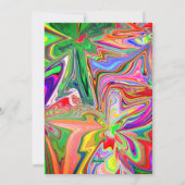 Unieke Valentijnsdag Abstract Kleurrijke En Levend Feestdagenkaart (Achterkant)