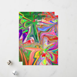 Unieke Valentijnsdag Abstract Kleurrijke En Levend Feestdagenkaart