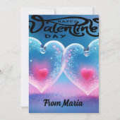 Unieke Valentijnsdag Abstract Kleurrijke En Levend Feestdagenkaart (Voorkant)