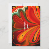 Unieke Valentijnsdag Abstract Kleurrijke En Levend Feestdagenkaart (Voorkant)