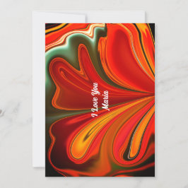 Unieke Valentijnsdag Abstract Kleurrijke En Levend Feestdagenkaart