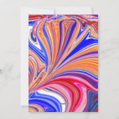 Unieke Valentijnsdag Abstract Kleurrijke En Levend Feestdagenkaart (Achterkant)