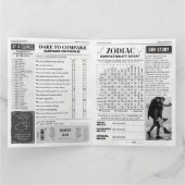 Unieke Valentijnsdag Kaart, Koppels Krantengeschen Kaart (Binnen)